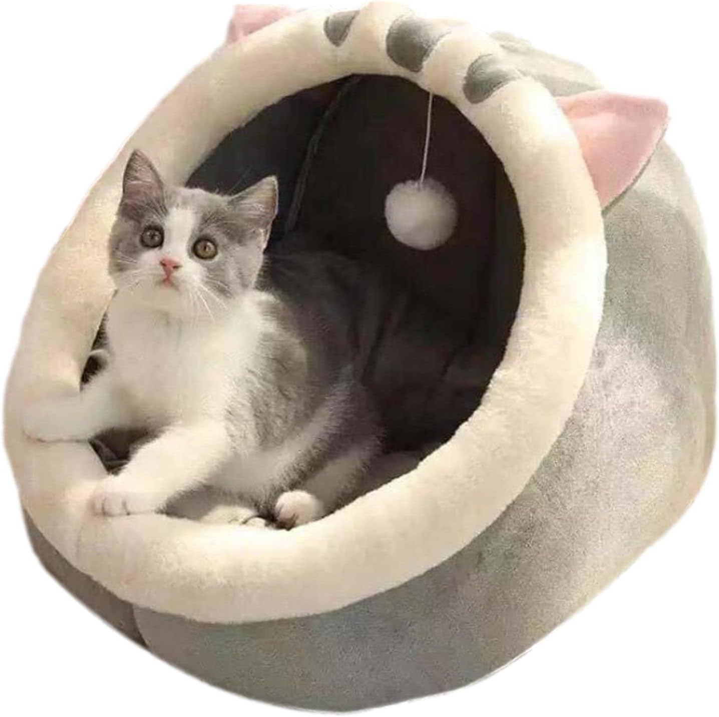Katzenhaus Für Indoor Winterfest Wasserdicht Und Warm katzenhöhle Katzen Wasserdichtes Wetterfestes Faltbares Tierheim Warm Pet Nest, voor Kleine bis Mittlere Größe Katzen