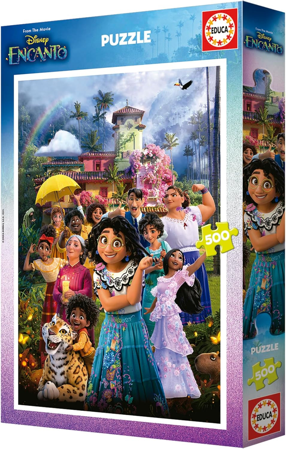 Educa - Puzzel 500 stukjes voor volwassenen | Disney Encanto, puzzel 500 stukjes voor volwassenen en kinderen vanaf 11 jaar, puzzel voor kinderen (19572) Puzzel Naty Shop
