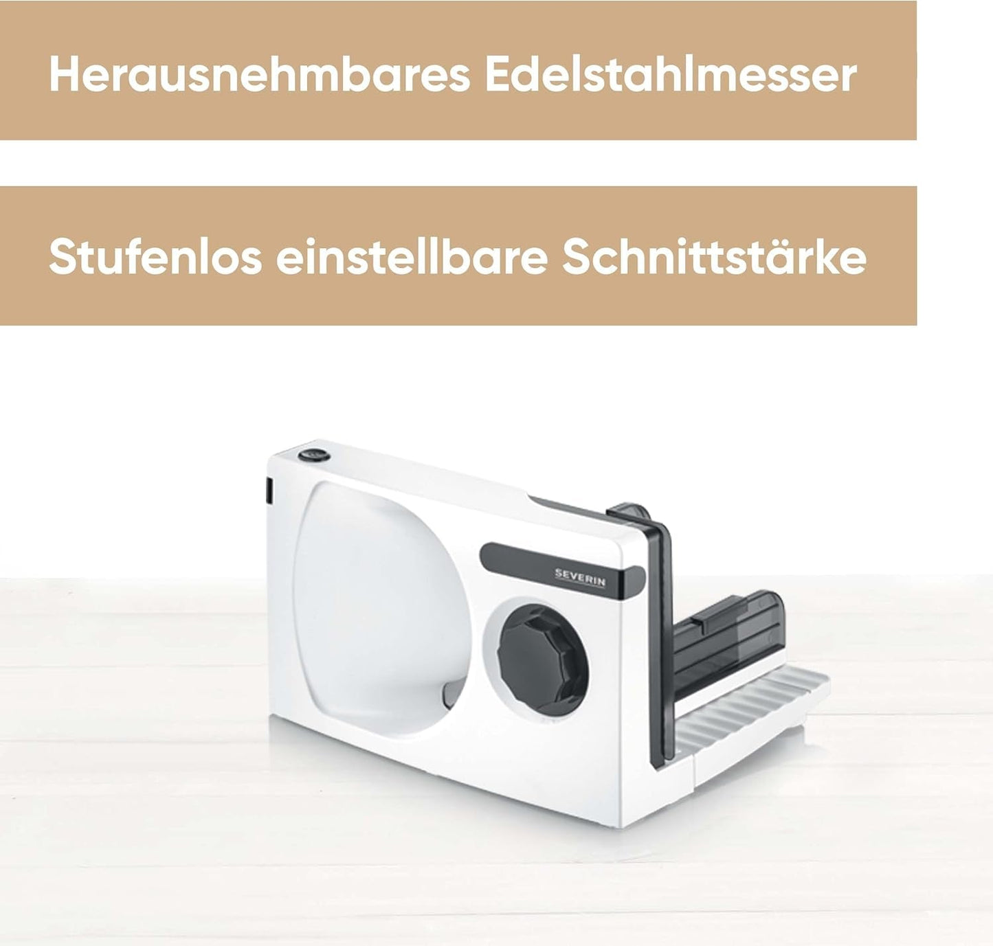 SEVERIN Multifunctionele snijmachine voor brood, worstjes of geraspte kaas en Naty Shop Snijmachines