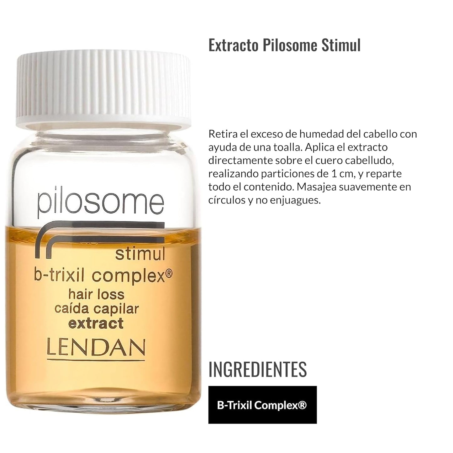 Behandeling van haaruitval voor vrouwen en mannen, Pilosome Stimul B-Trixil Complex, 12 X 6 ml Pilosome Haarverzorging