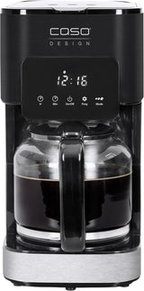 CASO Coffee Taste and Style espressomachine met permanent filter, 1,5 l, optimale zettemperatuur 92-96 °C, antidruppelsysteem, geoptimaliseerde zetkop, roestvrij staal, 12 kopjes