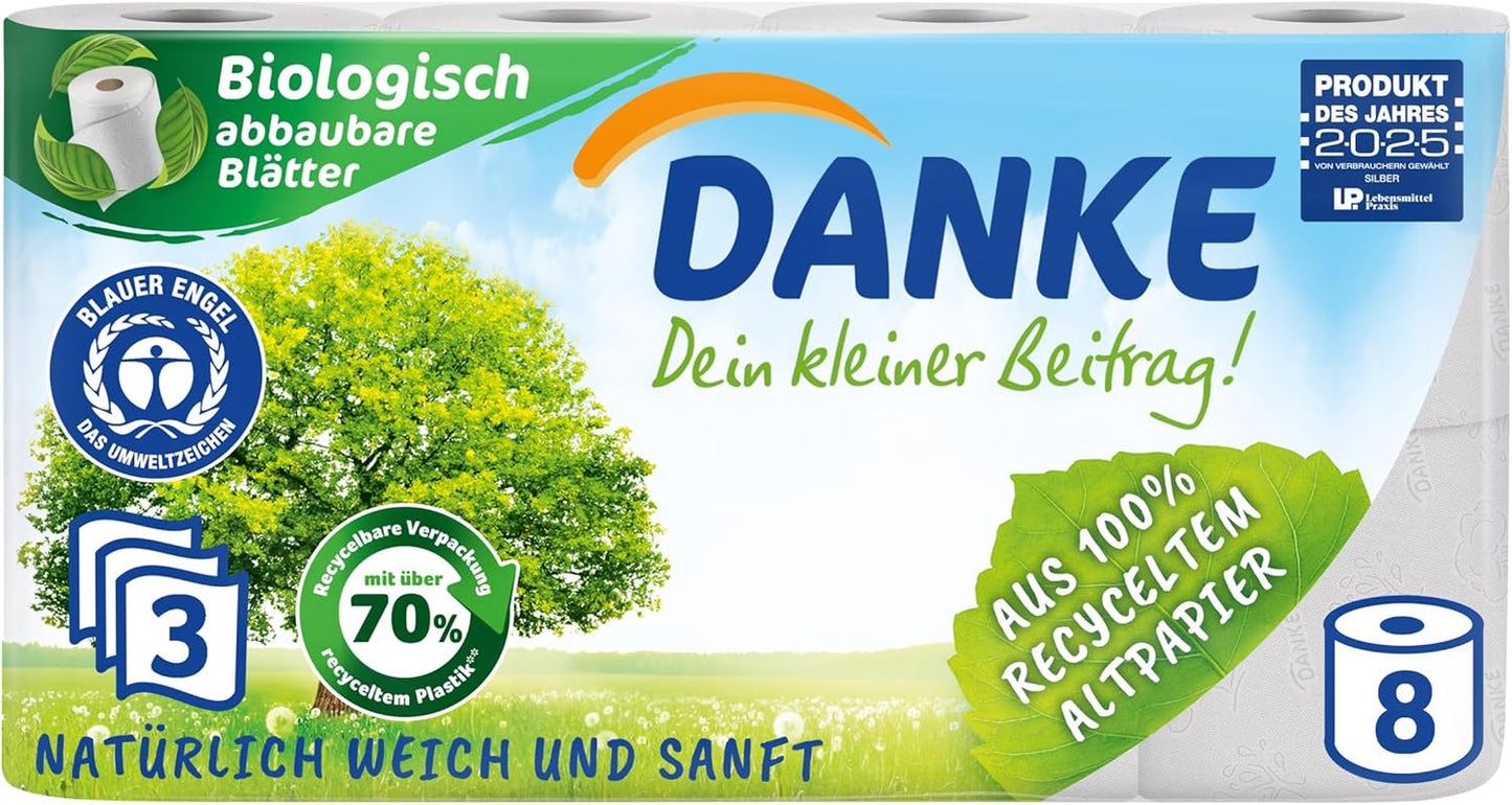 Toiletpapier Bedankt 56 stuks, rollen 7X8, 3 lagen