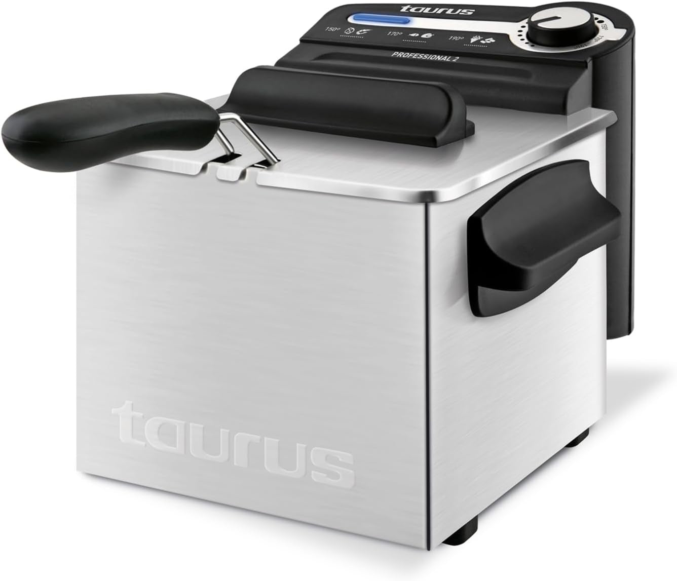 Taurus Professional 2 plus - Oliefriteuse, 2 liter, 1700 W, 18/8 roestvrij staal Apparaten Naty Shop 2L Filter
