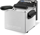Taurus Professional 2 plus - Oliefriteuse, 2 liter, 1700 W, 18/8 roestvrij staal Apparaten Naty Shop 2L Filter