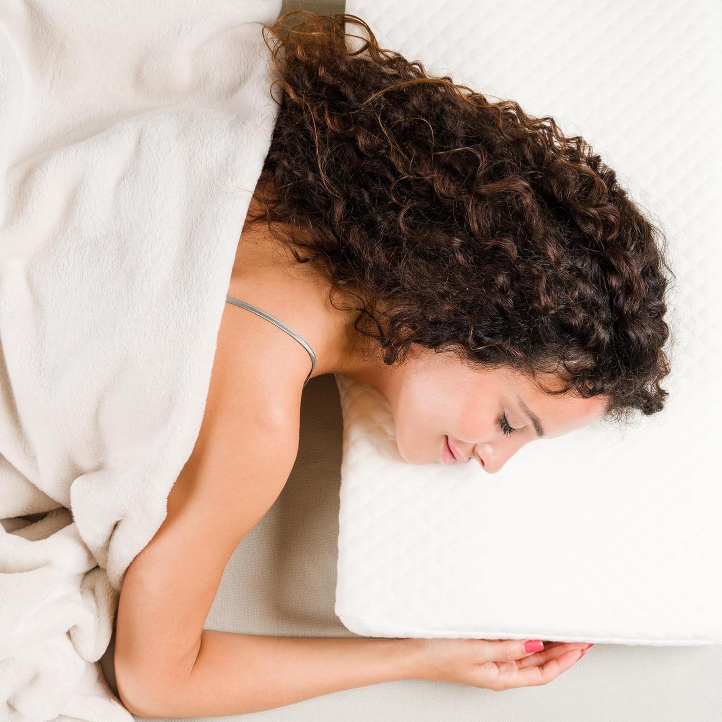 Neksteun In hoogte verstelbaar kussen van traagschuim Orthopedisch en ergonomisch bedkussen Nekpijnverlichtingskussen Neksteun en anti-snurken wasbare polyes. Cap Cervicale orthopedische kussens Naty Shop