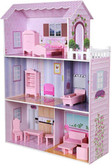 WOOMAX Colorbaby 85293 Houten poppenhuis Naty Shop poppenhuizen
