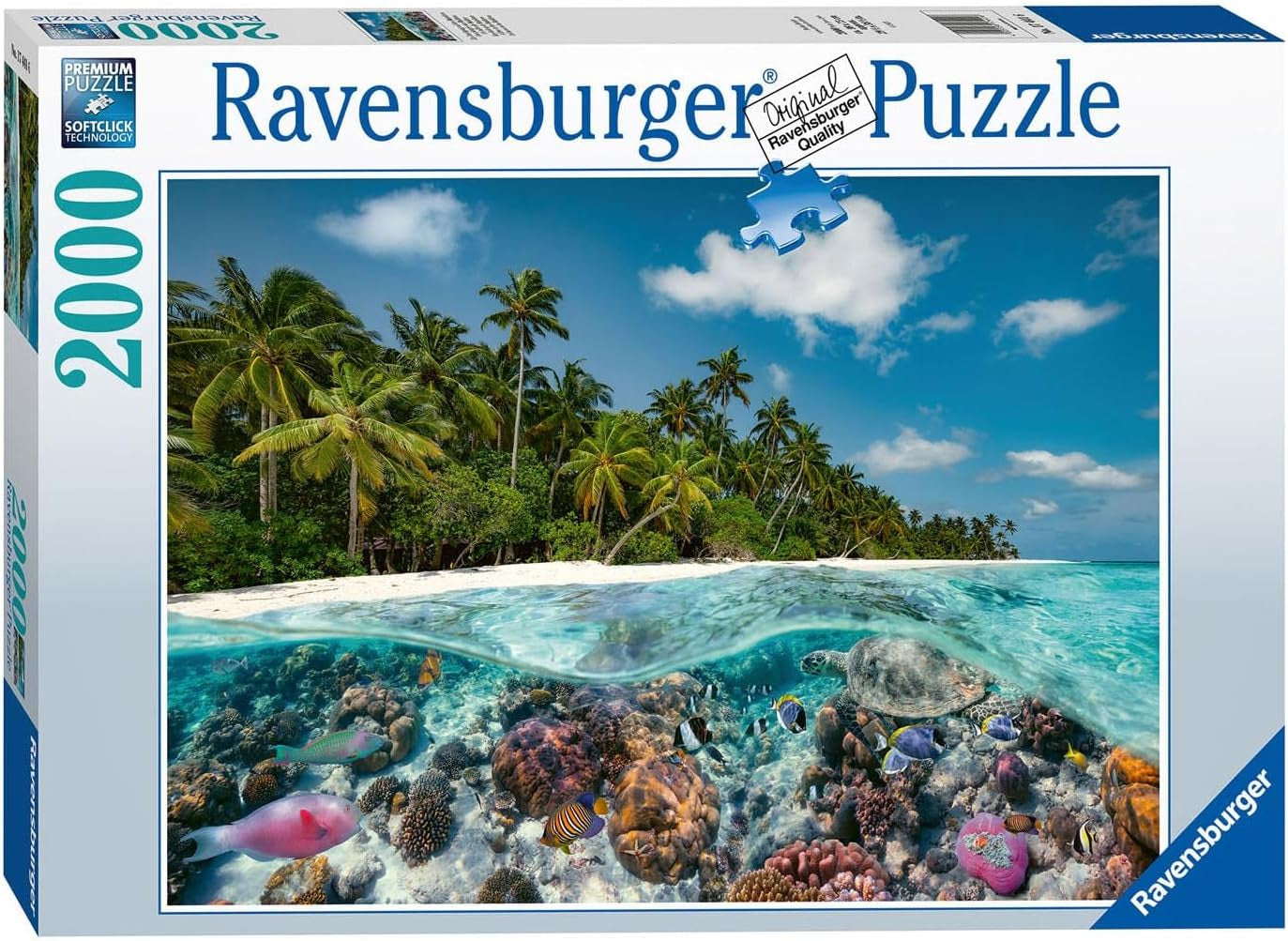 Ravensburger puzzel 17441 Een duik op de Malediven - puzzel van 2000 stukjes voor volwassenen en kinderen 14+ puzzel Naty Shop standaardtitel