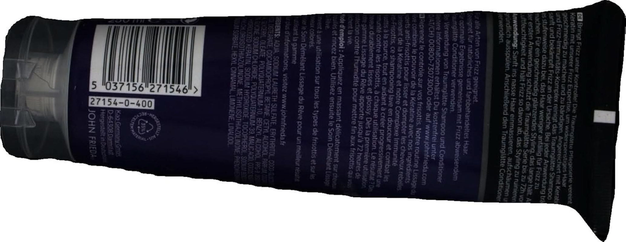 John Frieda - Frizz Ease Dream Smoothing Shampoo, 250 ml Douche en bad Naty Shop
