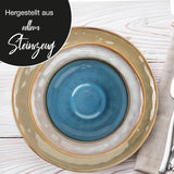 Moritz & Moritz COPA 16-tlg Geschirrset 4 Personen - Elegantes Teller Set aus hohrstandigem Steinzeug - Geschirr Set 4 Personen met 4x Dinnerteller, Dessertteller, Müslischale & Kaffeebecher