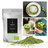 Moya Matcha Bio Dagelijks Groene Thee Poeder | 250 g dagelijkse kwaliteit (III) | Perfect om te consumeren met lattes, smoothies en limonades...
