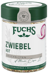 Fuchs Gewürze - Zwiebel rot geschnitten - Gewürz für Pürees, Salade of Brotaufstriche - natuurlijke ingrediënten - 40 g in wiederverwendbarer, recyclebarer Dosis