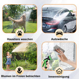 45 m uittrekbare tuinslang, automatisch intrekbare flexibele waterslang, 10 spuitpatronen, TPE 2500D, metalen connectoren, voor extra grote tuinen, landbouw, schoonmaak