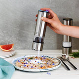 PEUGEOT Elis Sense elektrische peper-/zoutmolenset, hoogte: 20 cm, roestvrij staal, zilver Grinders en Grinders Naty Shop