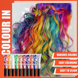Groene Tijdelijke Haarverf - 14ml Haarkrijt Haarverf, Wasbare Groene Haarverfstick, Instant Kleur Haarkrijt, Carnaval Krijt Haarverf voor Kerstmis Halloween, Carnaval, Cosplay Haarverf Naty Shop