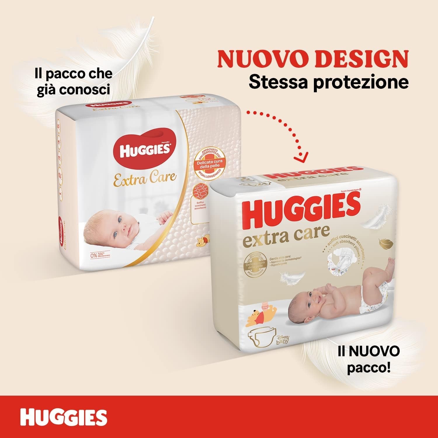 Huggies Extra Care Babyluiers Maat 1 (2-5kg) Superabsorberend Disney Design Bulkverpakking 160