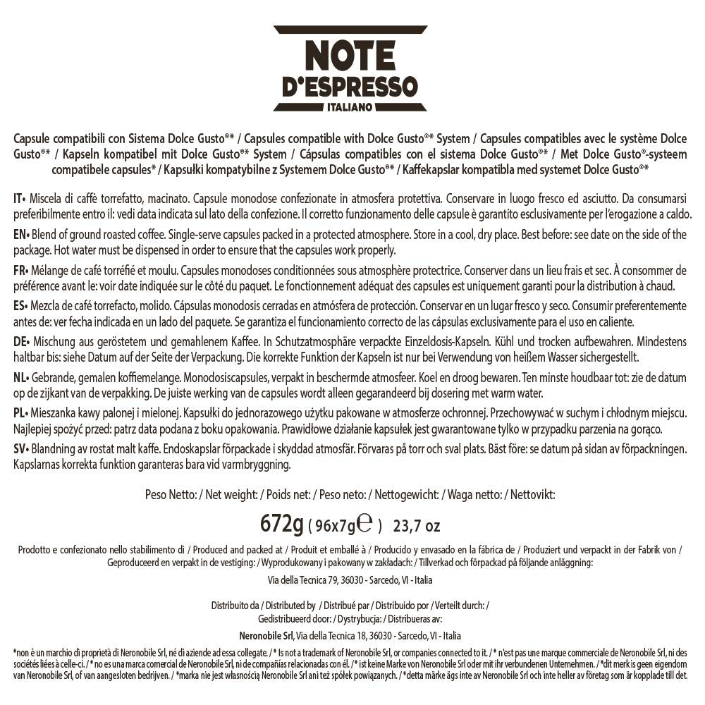 Extremo Koffiecapsules Dolce Gusto Compatibel 7g x 96 capsules
