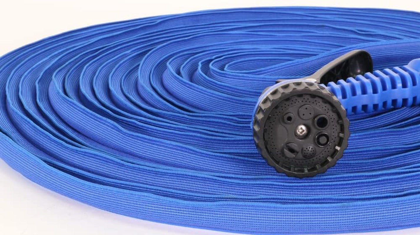 Goodyear - 30 m flexibele, draaivrije en lichtgewicht 3-laags tuinslang van latex en textiel met hoge dichtheid, ½" en ¾" snelkoppelingen + spuitpistool met 7 functies