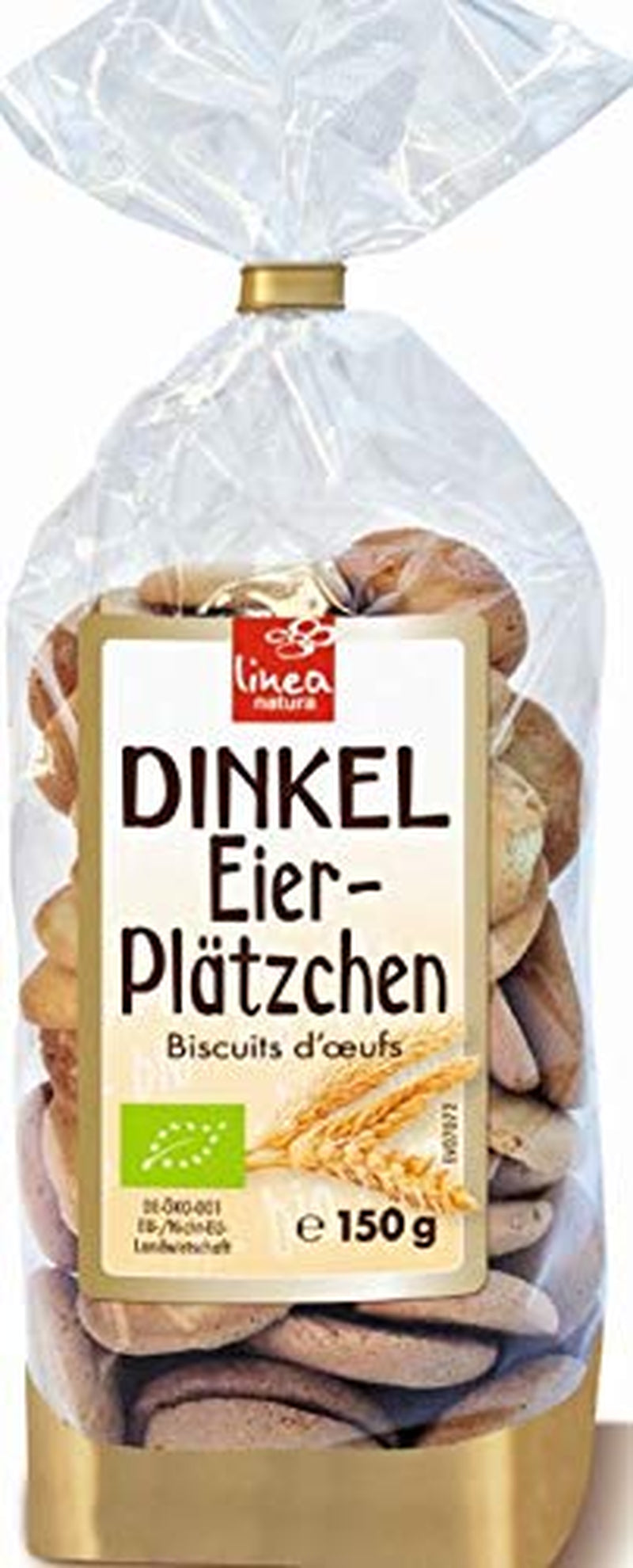 Biologische spelteikoekjes, 38% biologische eierkoekjes, 150g