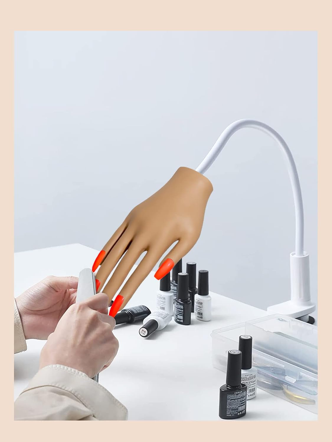 200 stuks transparante vervangende nageltips: acryl nageltips voor handoefeningen voor nagelontwerp