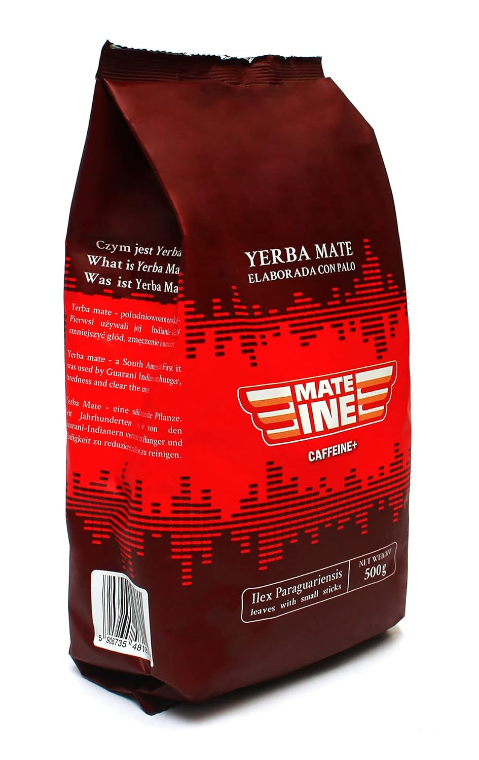 Mate Energie Cafeïne Theeset | Yerba Mate Taragui Energiethee 500 g | Cafeïne Mate Thee | Alternatief voor cafeïnehoudende en energiedrankjes | Yerba Mate thee met hele bladeren 1 kg