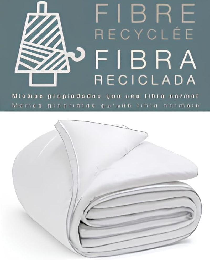 FORNOR 14838 Quilt, gerecyclede vezels, 220 X 24 Cm Dekbedden en quilts Naty Shop