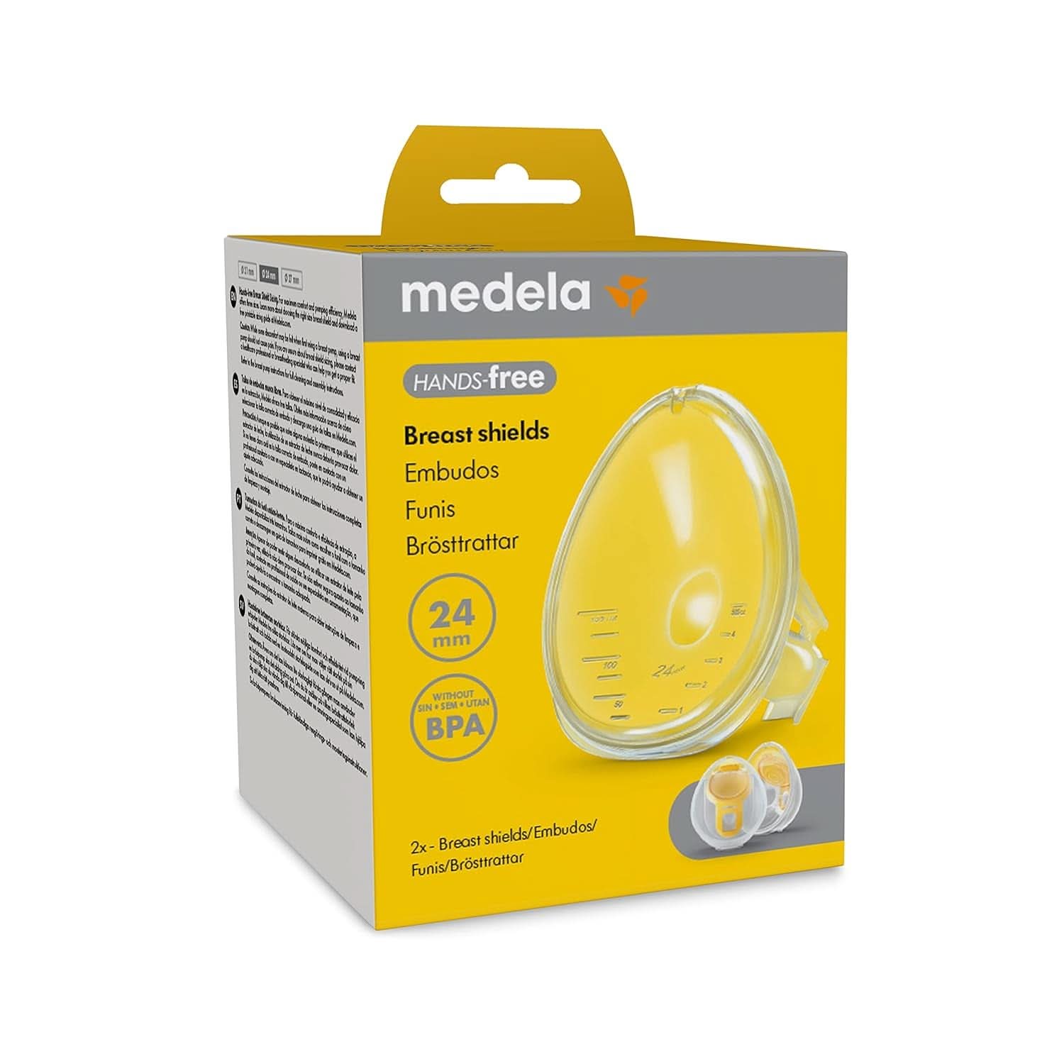 Medela Handsfree borstbeschermers, borstkolfaccessoires Accessoires voor voeding en borstvoeding Bebe Naty Shop 24 Mm