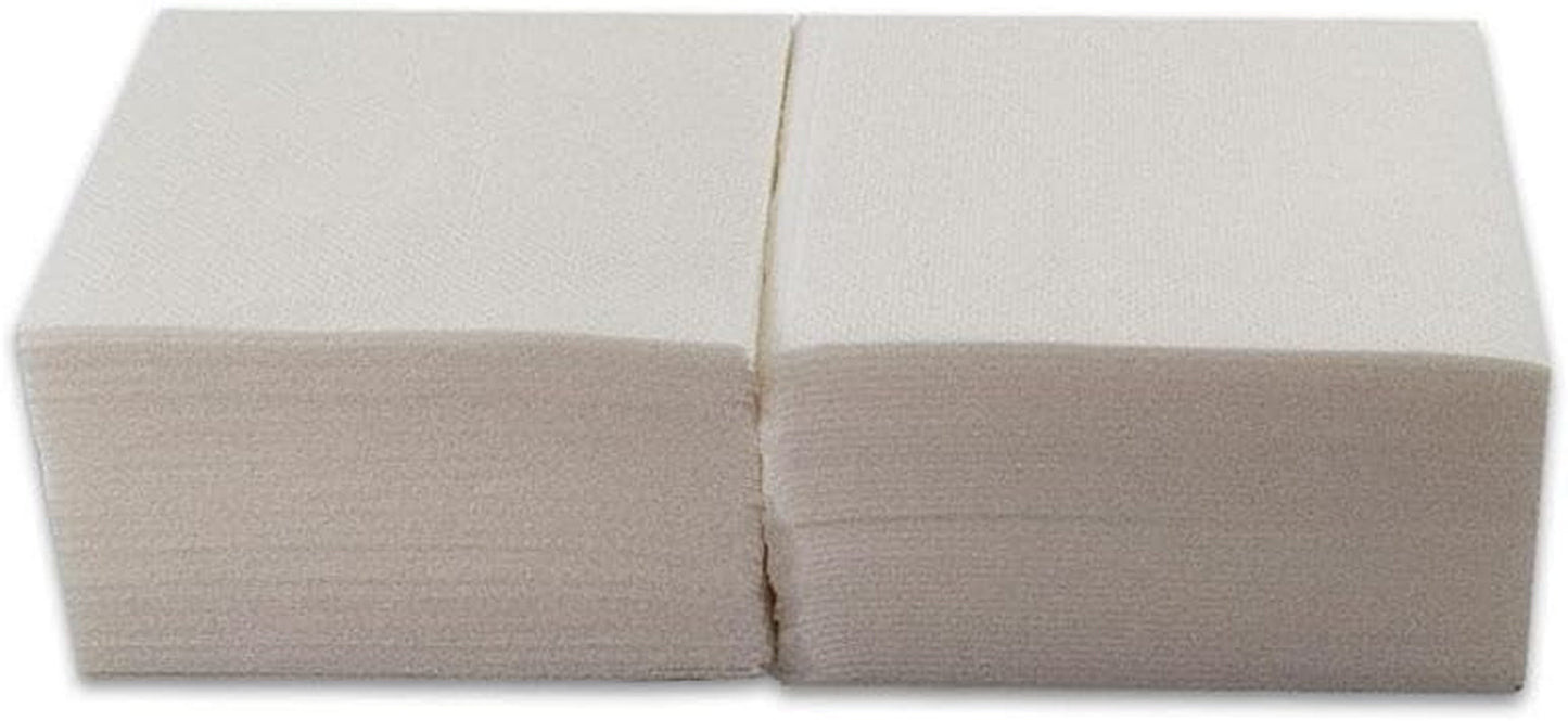 , Papieren cocktailservet, 1/4-vouw, kant, 150 servetten, wit