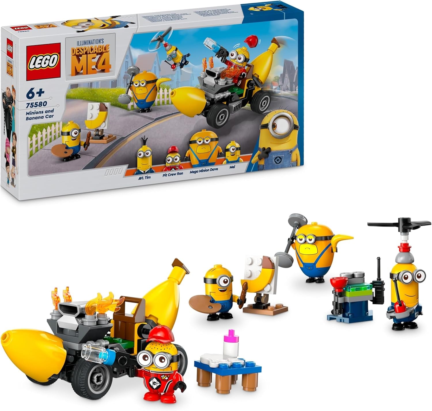 LEGO I - Simply Incorrigible 4 Minions en de Bananenmachine I - Simply Incorrigible 4 Speelset Kinderspeelgoed Minions Creatief cadeau voor jongens en meisjes vanaf 6 jaar 75580 Bouwsets Beuche in LEGO-Store Standaardtitel