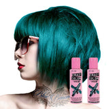 2x Semi-permanente haarkleuring 100ml (dennengroen) Naty Shop Green haarverf 100 Ml (pak van 2)