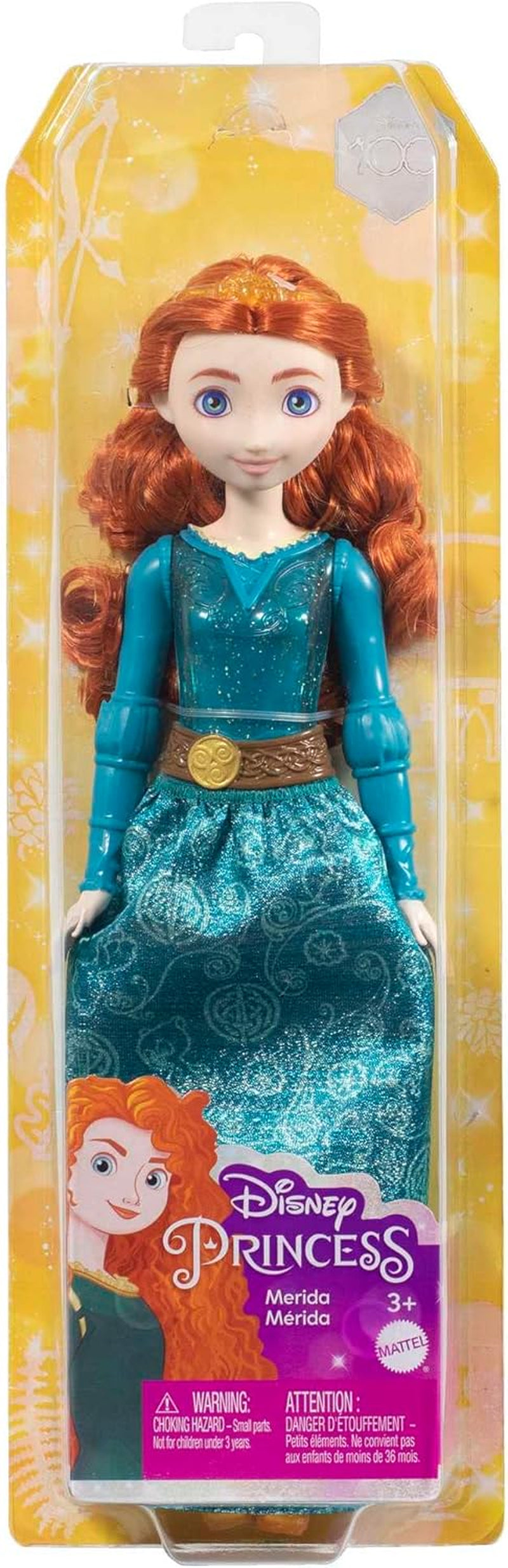 Mattel Disney Princess Toy Merida handgemaakte pop met sprankelende kleding en accessoires geïnspireerd door Disney en Pixar Movie Kids Gift HLW13