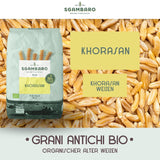 Biologische Fusilli Pasta nr. 93 - 500 g Khorasan-tarwe - Oude tarwe, rijk aan eiwitten, 100% geteeld in Italië - Veelzijdig in de keuken en rijk aan voedingsstoffen