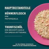 Lily's Kitchen Aus Naturichen Ingrediënt hermestellung Zerkleinerte Filets in Gelee mit Hühnchen und Lachs Ausgewachsen Nassfutter für Katzen 70 g dosis