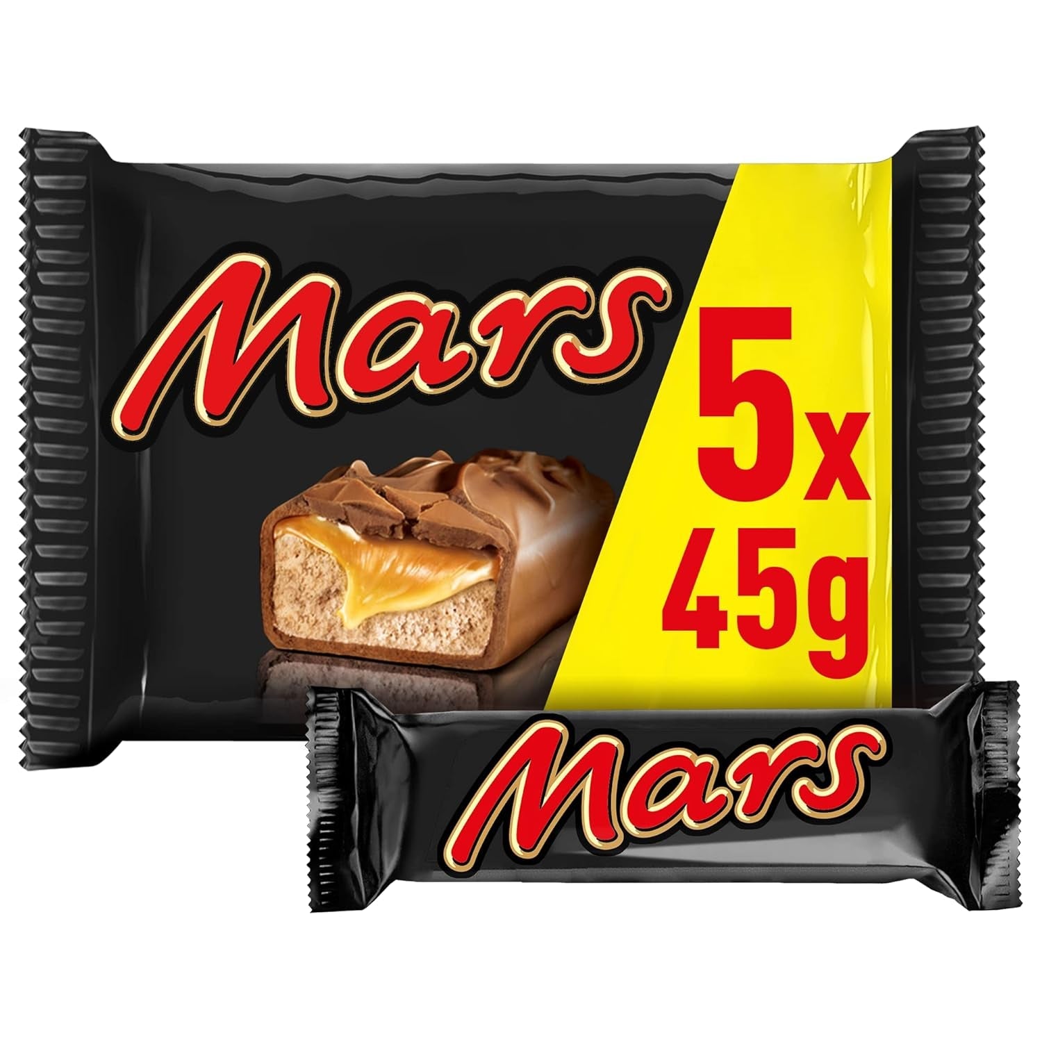 Mars Chocoladerepen Caramel Chocolade 1 Pak 5 Repen (1 x 225 g) (Pak van 2)