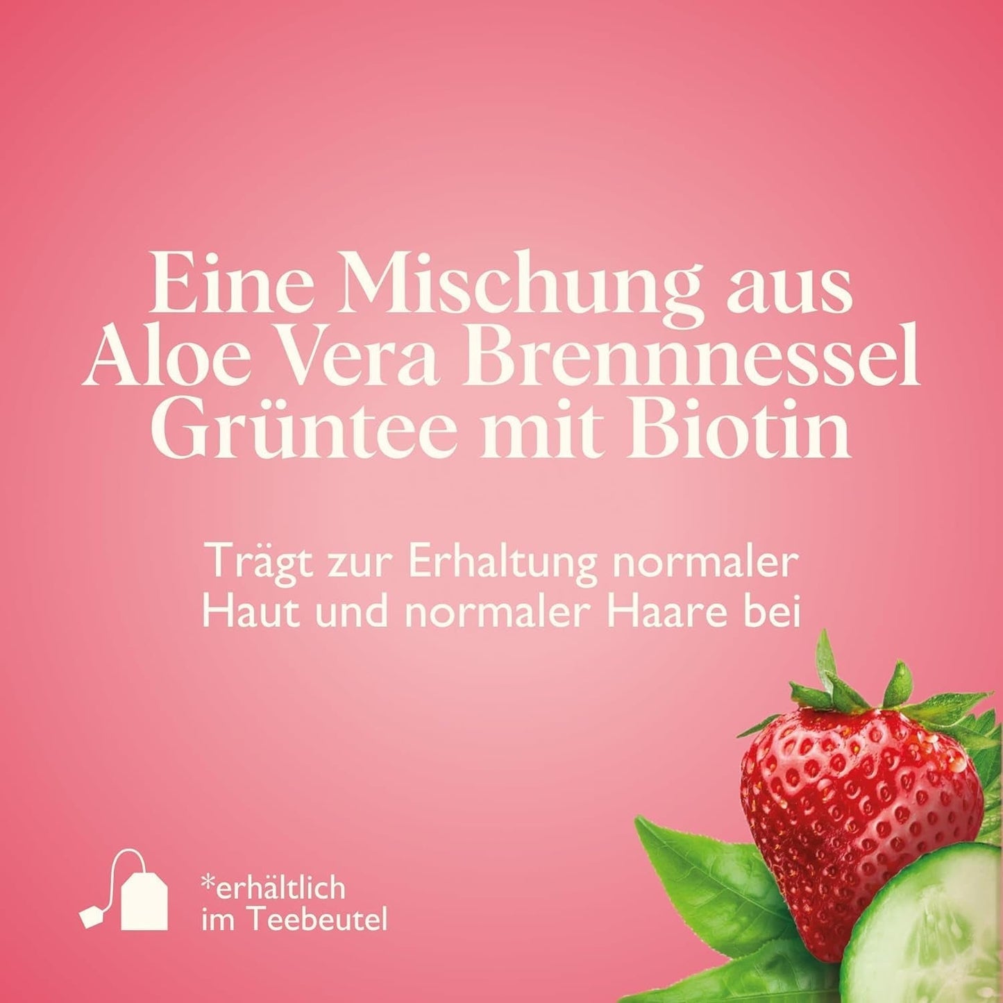 Twinings GLOW Aloë Vera & Brandnetel Groene Thee met Biotine - Kruidentheemengsel voor natuurlijke huid- en haarverzorging 12-pack (elk 10 zakjes)