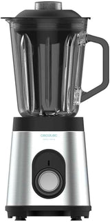 Cecotec Menger Glas Power Schwarz Titan 1000 INOX. 1000 W, Edelstahlgehäuse, 6-Blatt-Blatt Mit Schwarzer Titanbeschichtung, 1,5-L-Glaskrug, 5 Geschwindigkeiten [Energieeffizienzklasse a +] Keuken Naty Shop