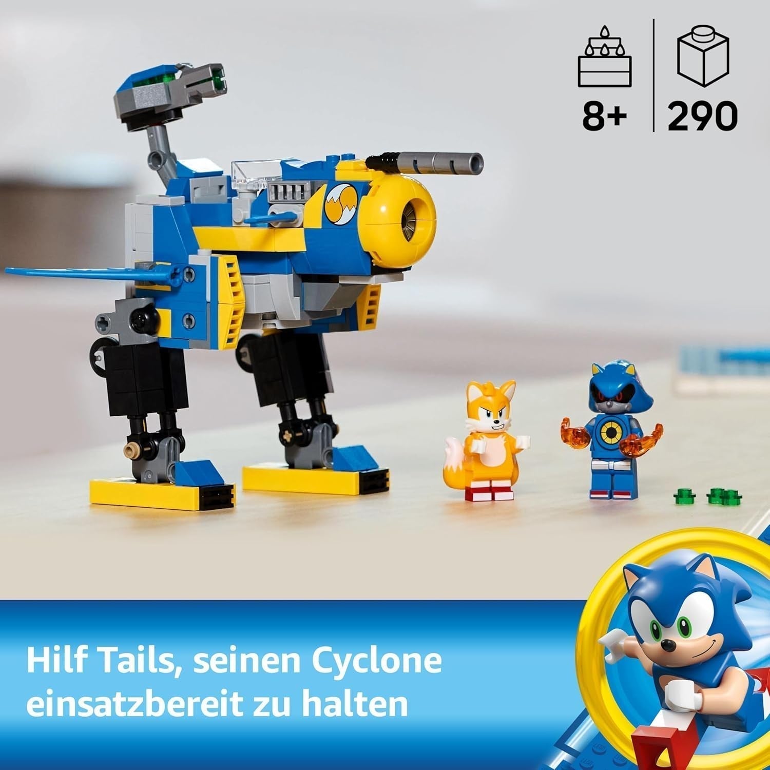 LEGO Sonic the Hedgehog Cycloon Vs. Metal Sonic - Mechs verzamelspeelgoed met 2 minifiguren van videogames - Cadeau-idee voor jongens en meisjes vanaf 8 jaar en tienergamefans 77002 Bouwsets Besuche den LEGO-Store
