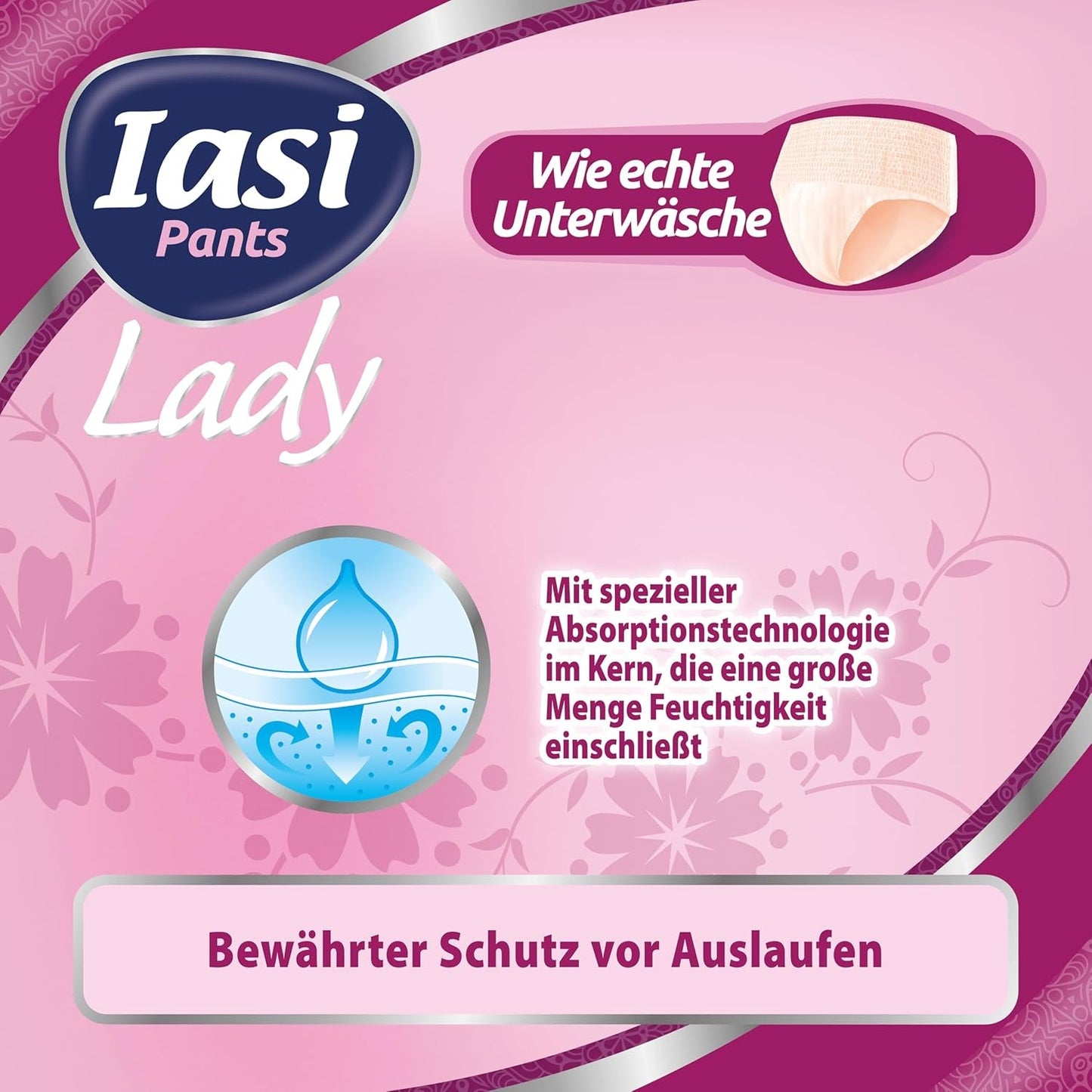 LADY Broek 48 Wegwerpbroekje voor urine-incontinentie Absorptievermogen Grote maat S voor dames 48 stuks