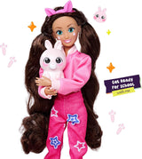 Simba 105953975 - Kawaii Hi Dress-Up Lucy-pop (26 cm) - Gelede kappersmodepop, konijnenpop met lang haar en speelgoedaccessoires voor 4 jaar en ouder