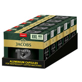 Jacobs Kaffeekapseln Espresso Ristretto, Megapack XXL, Intensität 12/12, 5 x 40 Getränke, Nespresso* compatibel Kaffee Kapseln, 200 Kapseln