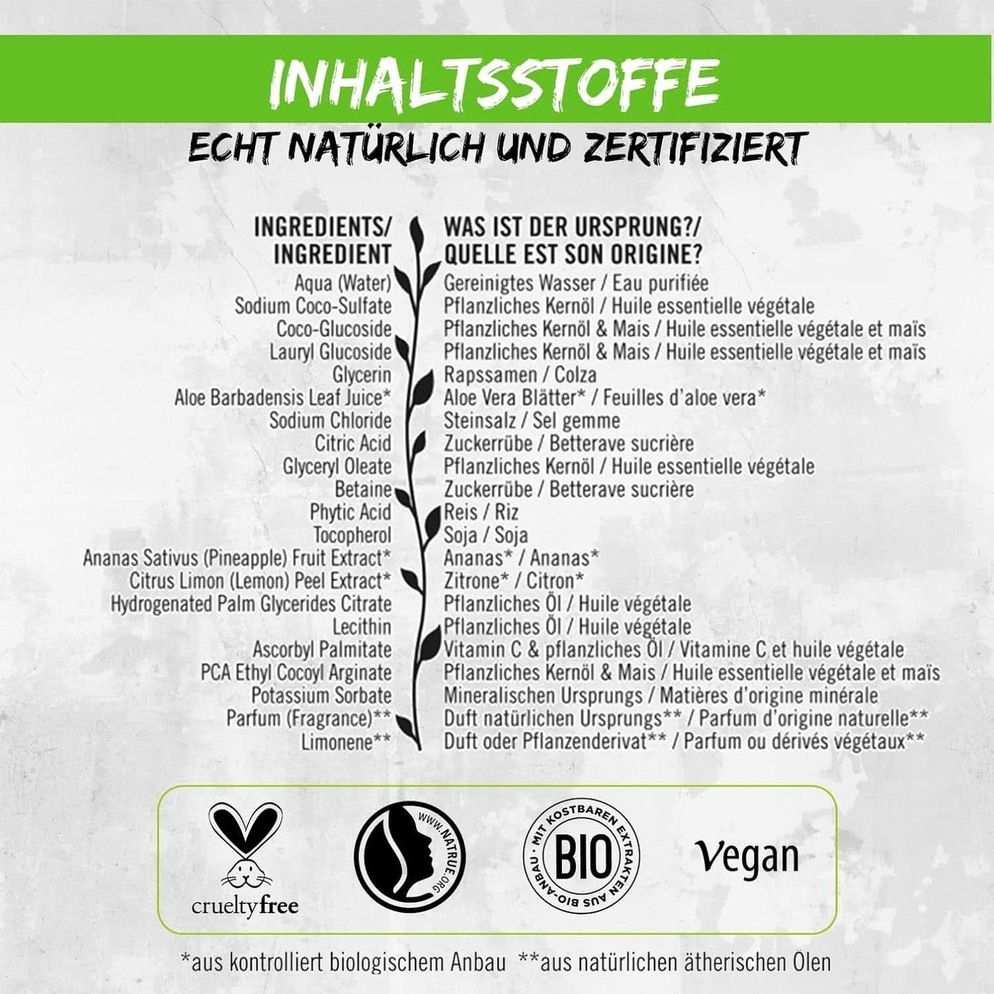 SANTE Natural Cosmetics Verfrissende douchegel met citrusgeur, 950 ml Douche en bad Naty Shop