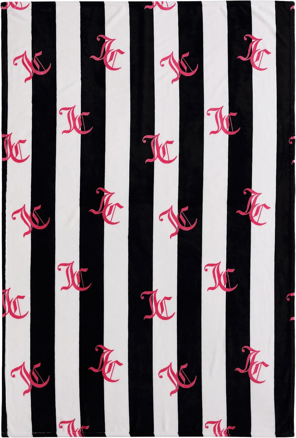 Juicy Couture Cabana pluche deken, 127,7 x 178,8 cm, luxe pluchen deken van microvezel voor maximaal comfort en gezellige warmte Juicy Couture bedden en dekens