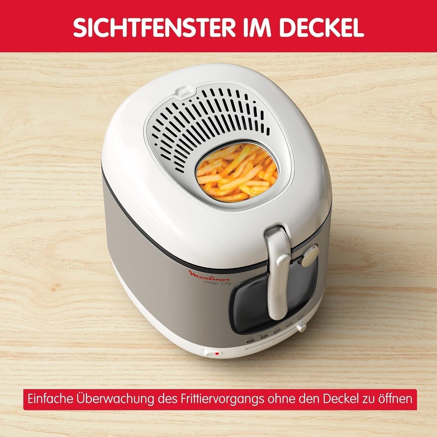 Friteuse AM4800 Mega 2Kg, oliefriteuse, geurfilter, 1800 W Huishoudelijke apparaten Naty Shop