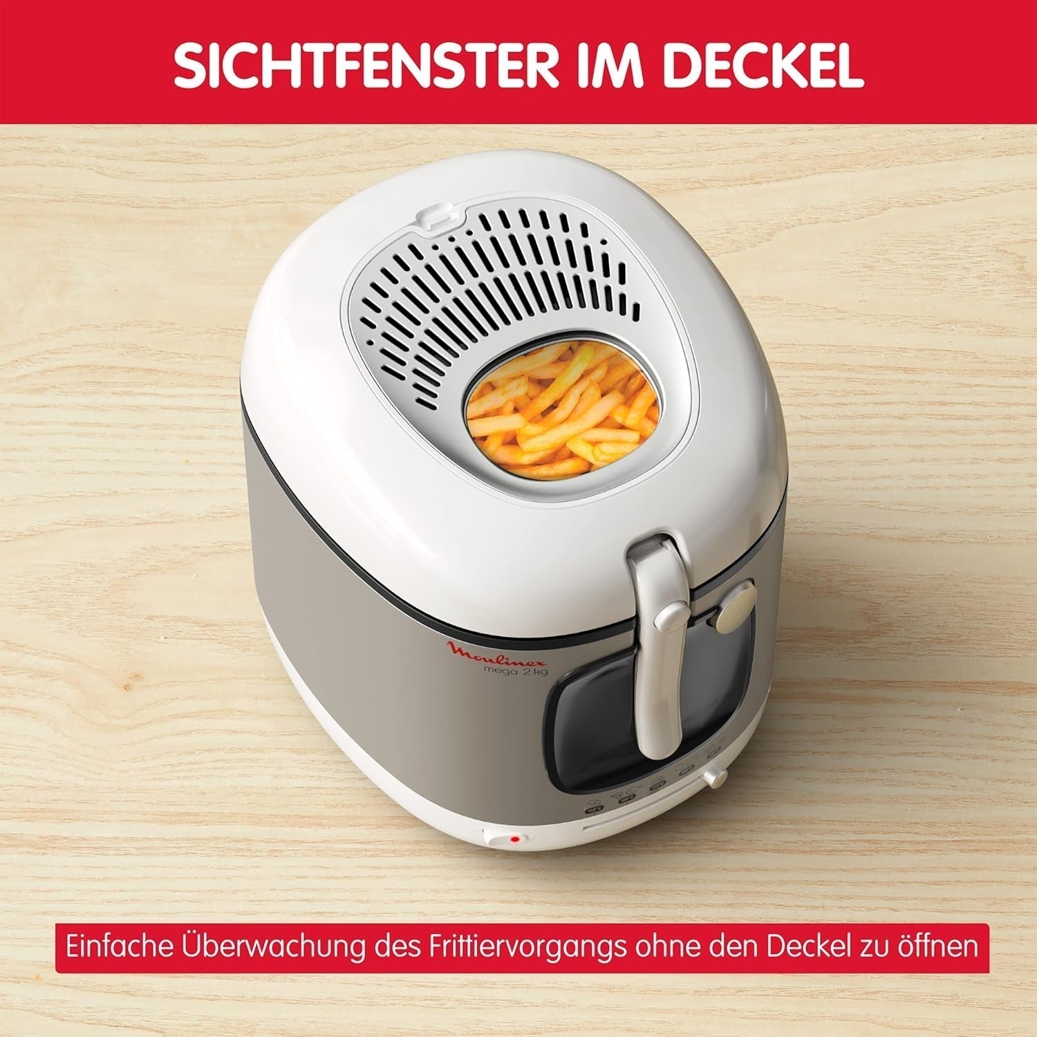 Friteuse AM4800 Mega 2Kg, oliefriteuse, geurfilter, 1800 W Huishoudelijke apparaten Naty Shop