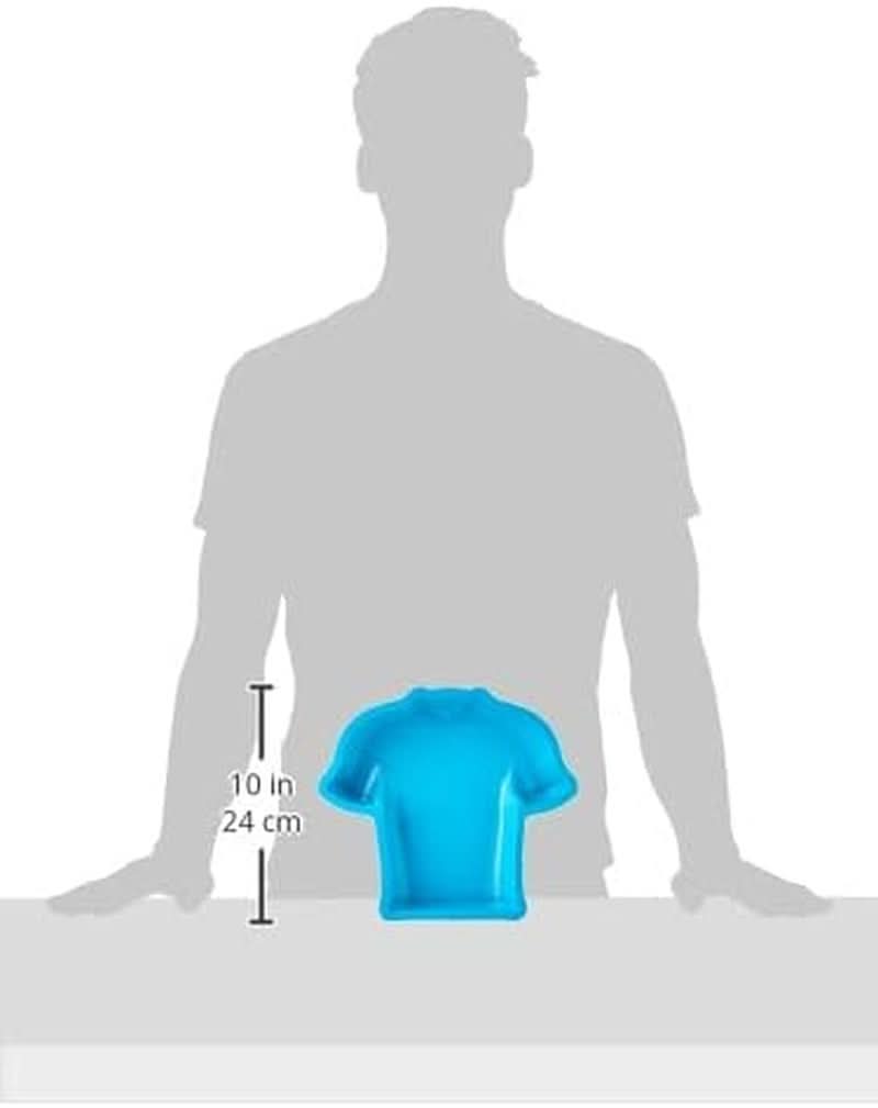 Silikomart 195233 20.339.40.0065 Vorm siliconen voetbalspeler T-shirt, 24 X 23 X 4 cm Keuken Naty Shop