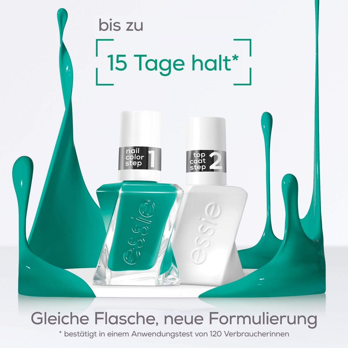 Essie Langanhaltender Nagelleck Top Coat Mit Glänzendem Finish, Maniküre Ohne Uv-Licht, Gel van Essie, Kleur: Nr. 00 Topcoat, transparant, 1 x 13,5 ml