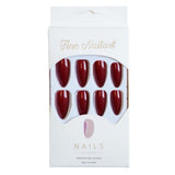 Kunstnagels, Franse amandel, Lang, Kunstnagels met lijm, Voor dames, Meisjes, Accessoires of cadeau-idee, Voor bruiloft, verjaardag, Kerstmis, Valentijnsdag
