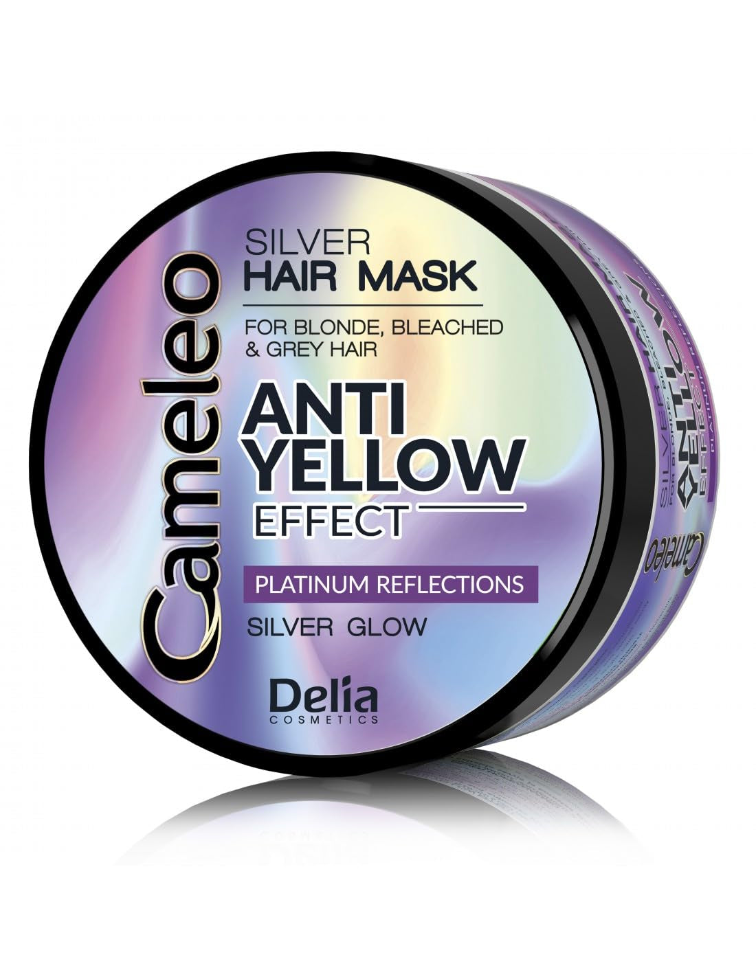 Cameleo - Zilvertintmasker - Geen geeleffect - Violette behandeling en kleurbescherming voor blond, grijs en wit haar - Platinum Shades - UV-bescherming - Vrij van parabenen - 200 ml Naty Shop Haarmasker Standaardtitel