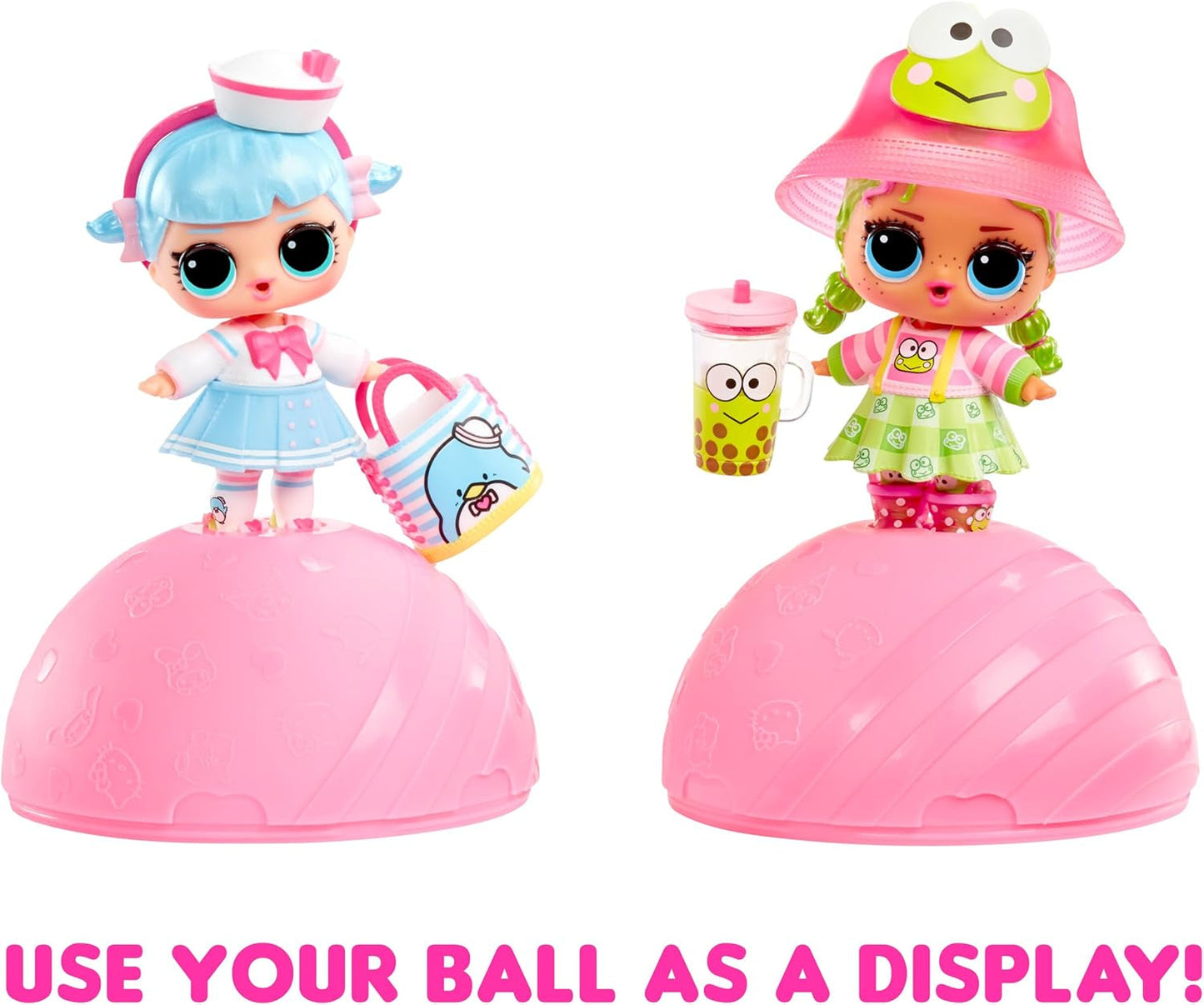 L.O.L. Verrassing! Houdt van Hello Kitty en haar vrienden - 1 pop met 7 verrassingen, willekeurige selectie, 8 peuters om te verzamelen, cadeau voor kinderen vanaf 4 jaar, roze Naty Shop-poppen