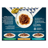 Parel | Saushouder | Volwassen kat | Rundvlees, Kip, Tonijn, Zalm | 12 x 85 g | Versheidszakjes (verpakking kan variëren)