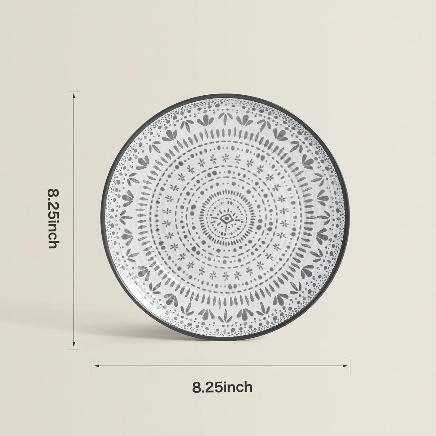24-delige melamine campingbestekset voor 8 personen - Melamine borden- en bestekset, perfect voor campers, tuinfeesten en terrasfeesten